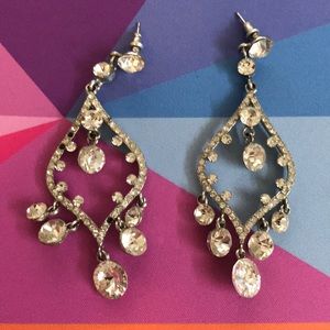 Rhinestone chandelier earrings